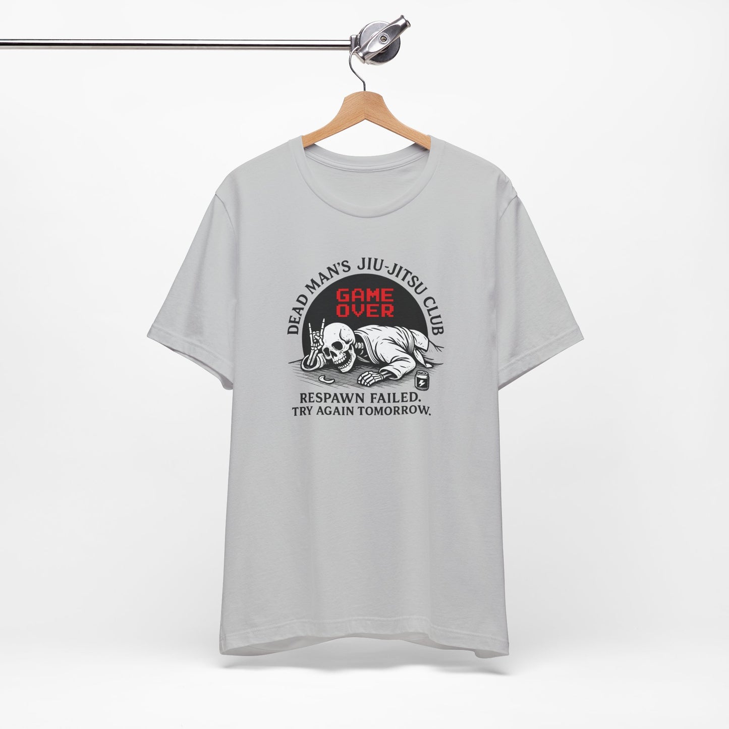 Dead Mans Jiu Jitsu Club Tee / Game Over Respawn Failed / Dead Mans Jiu Jitsu Tee, Game Over Shirt, Fight Gear, Martial Arts Apparel