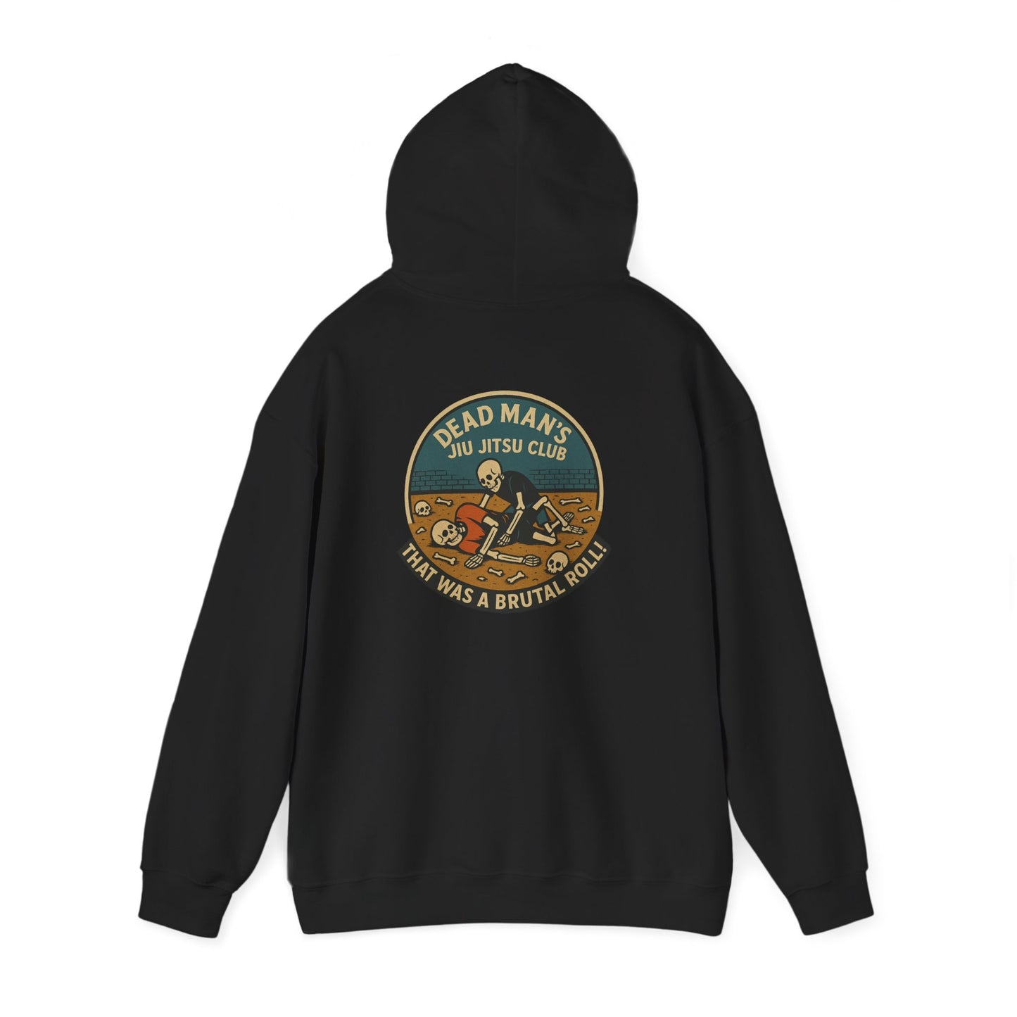 Unisex Hooded Sweatshirt: Dead Mans Jiu Jitsu Club- Cozy, Casual, Gift for Him/Her, Perfect for Lounging or Relaxing