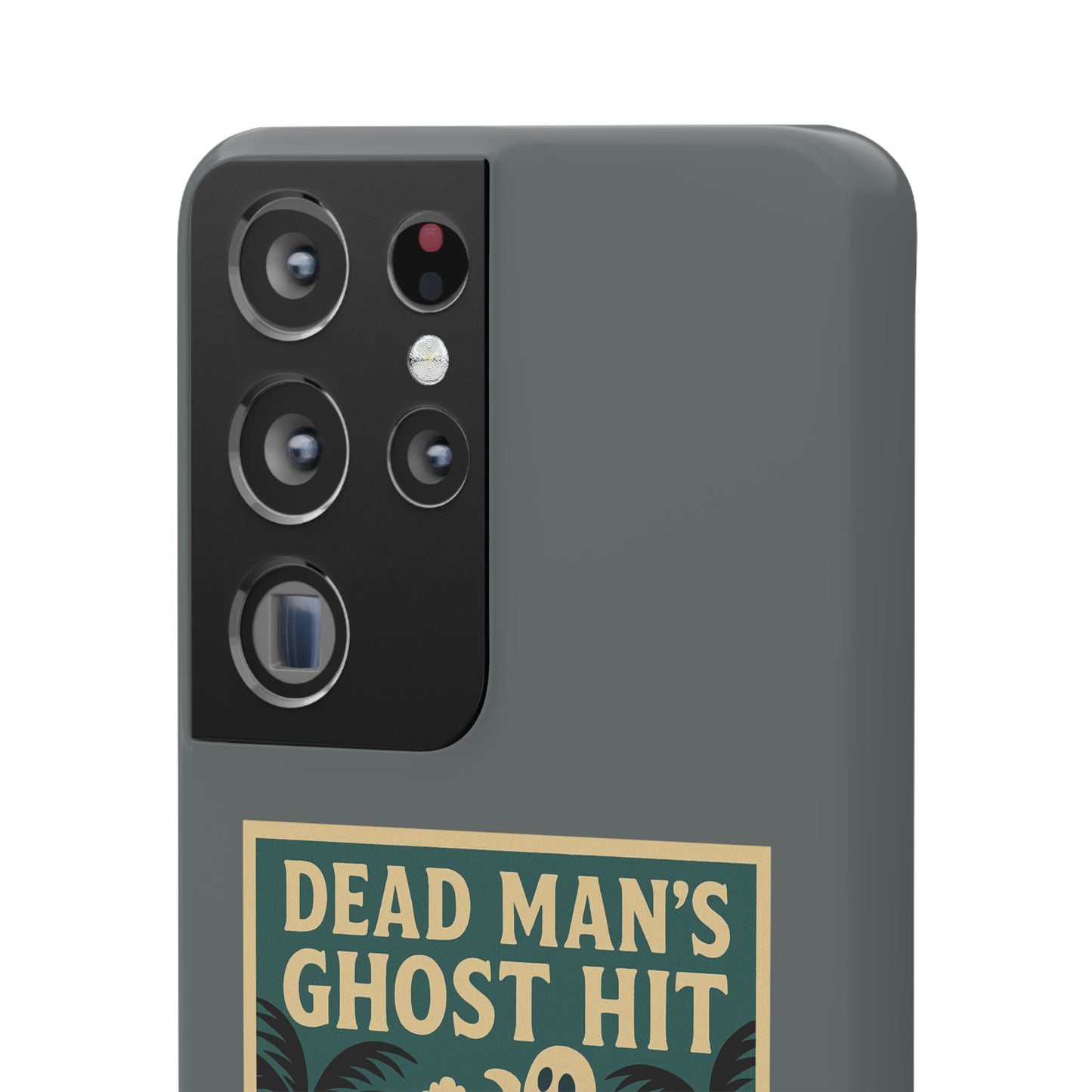 Dead Mans Ghost Hit iPhone Case One Puff Closer to the Other Side Skeleton Vibe Design