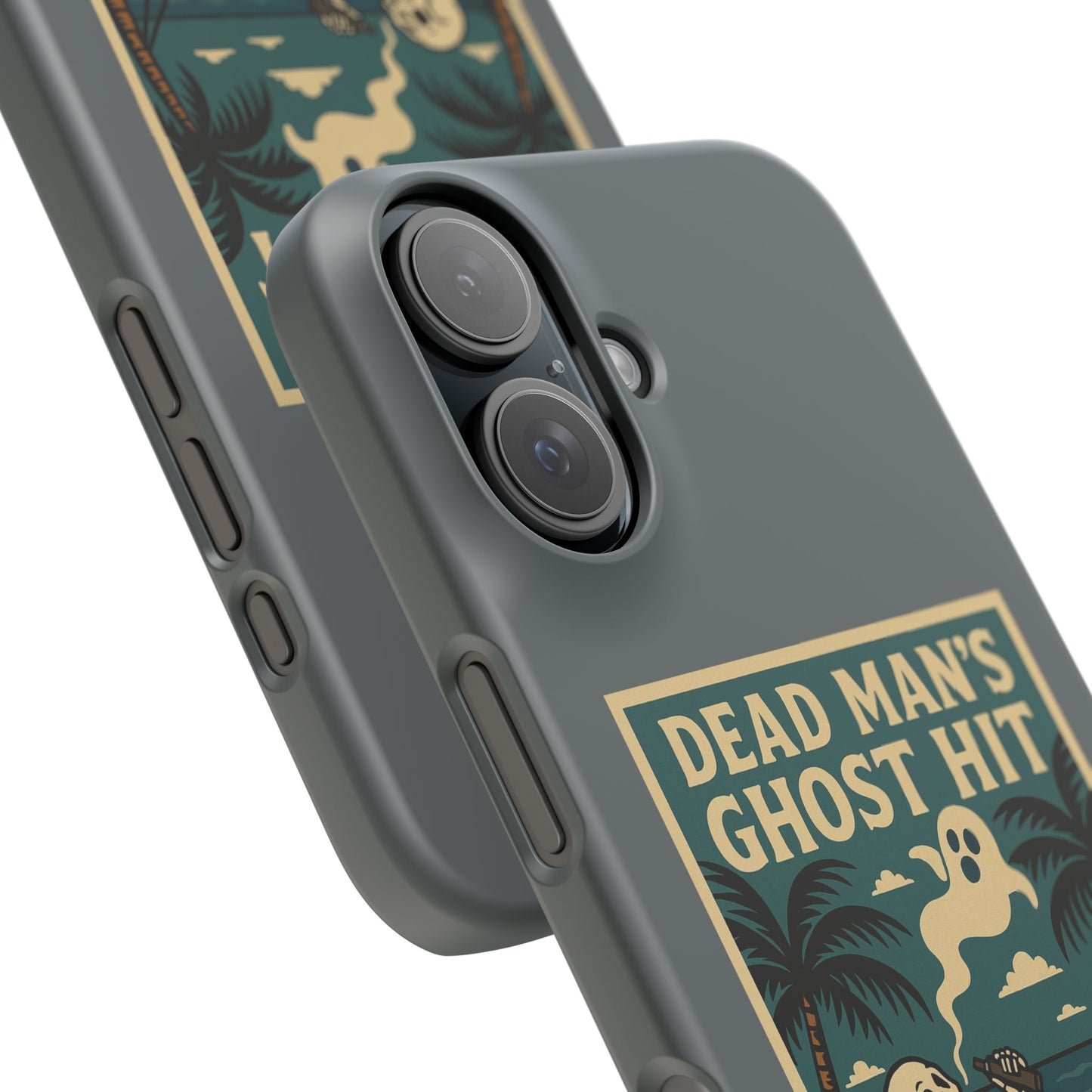Dead Mans Ghost Hit iPhone Case One Puff Closer to the Other Side Skeleton Vibe Design