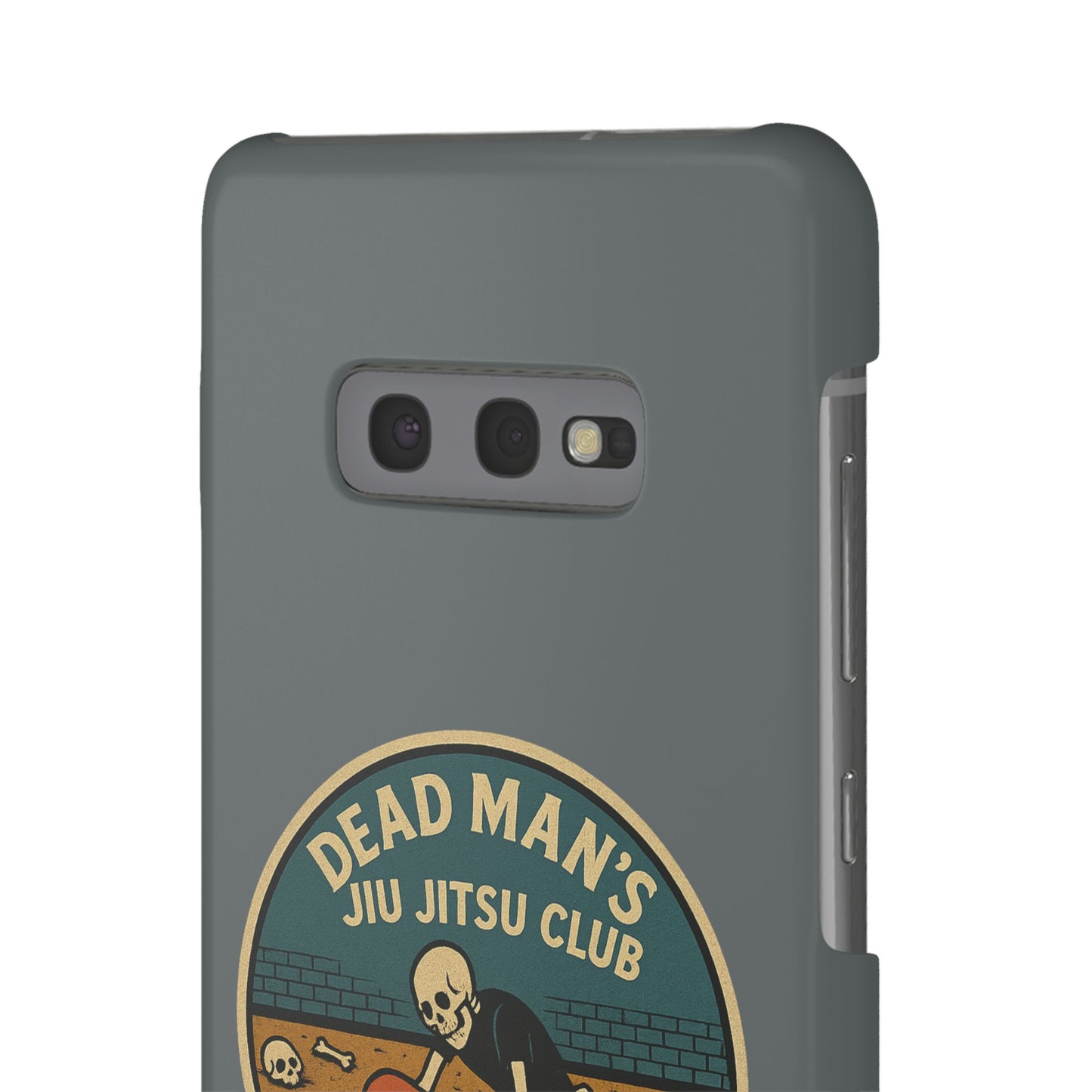 Dead Mans Jiu Jitsu Club iPhone Case That Was a Brutal Roll Skeleton Grappling Design