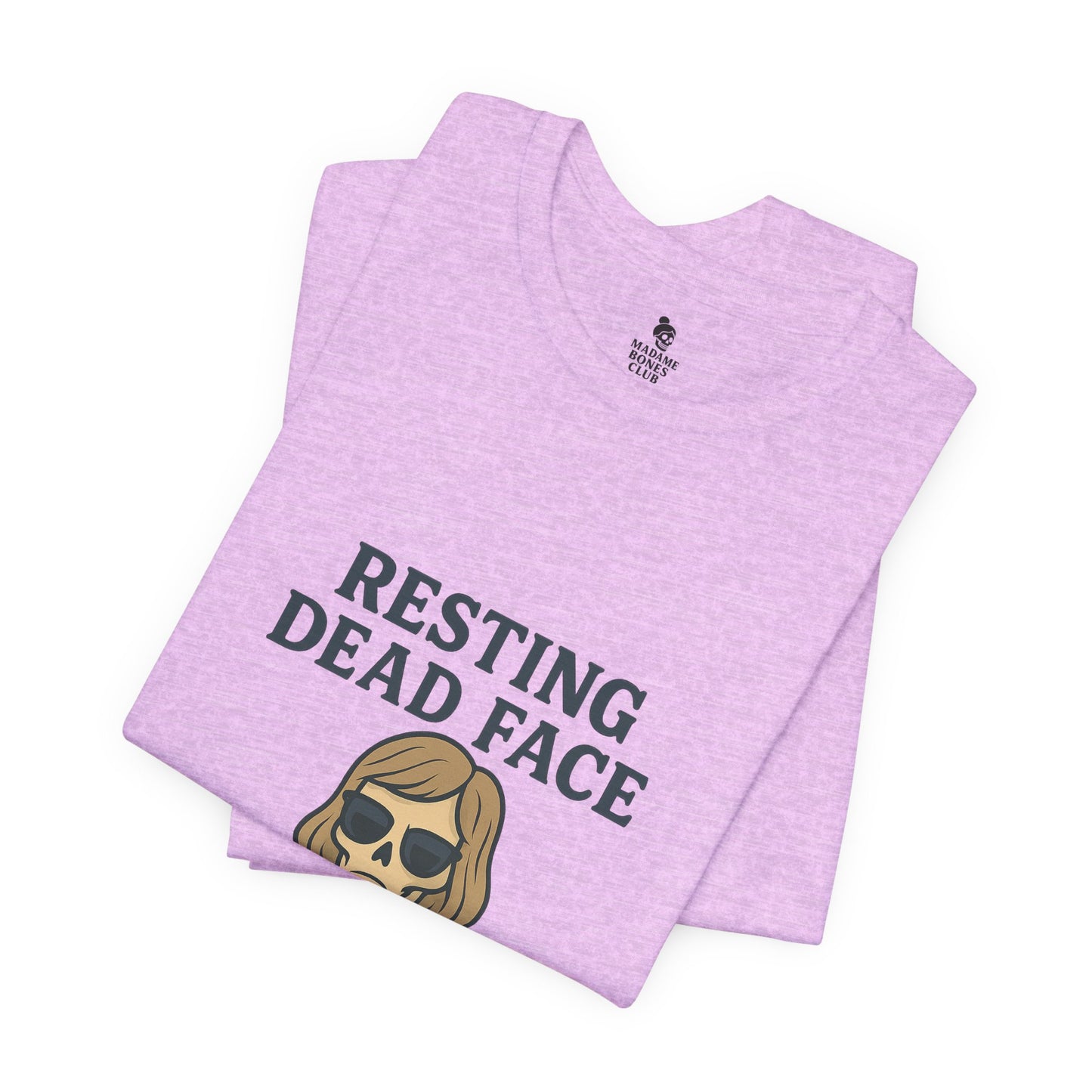 Resting Dead Face T-Shirt / Funny Skeleton Coffee Shirt | Burnout Humor Tee for Women | Dead Mans Club / Resting Dead Face Unisex Tee