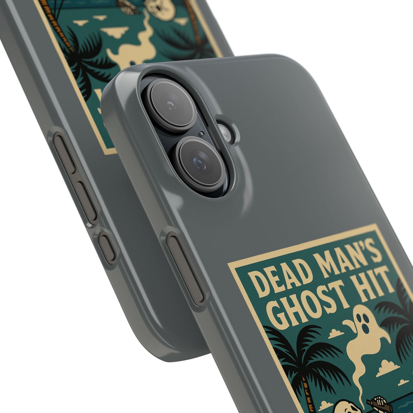 Dead Mans Ghost Hit iPhone Case One Puff Closer to the Other Side Skeleton Vibe Design
