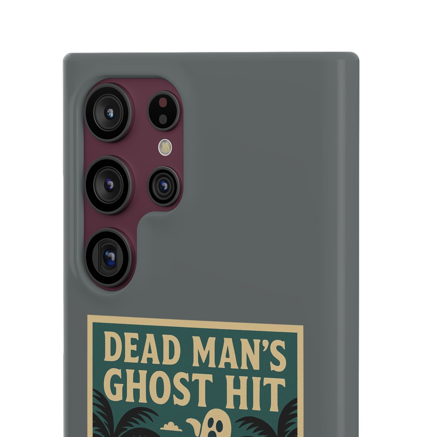 Dead Mans Ghost Hit iPhone Case One Puff Closer to the Other Side Skeleton Vibe Design