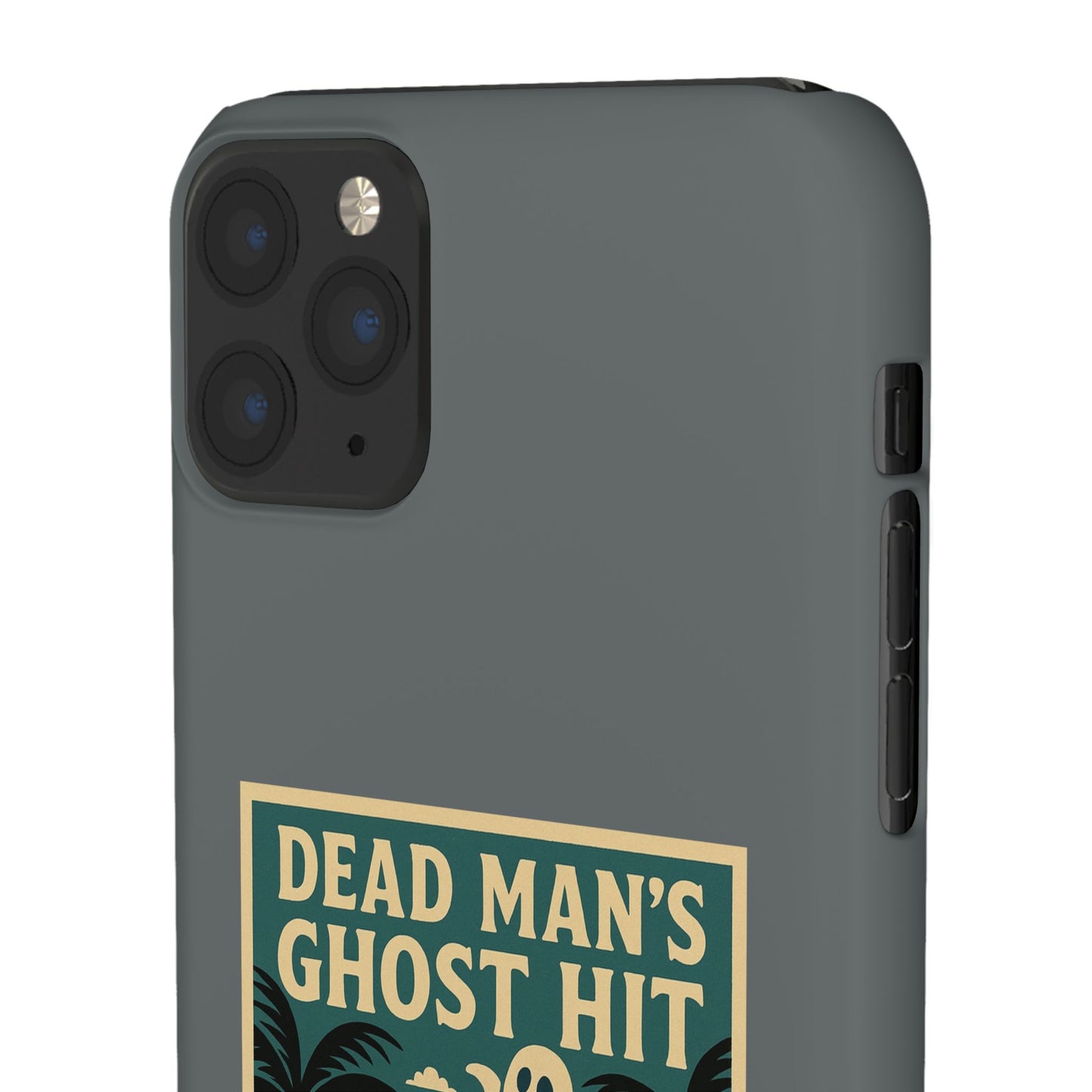 Dead Mans Ghost Hit iPhone Case One Puff Closer to the Other Side Skeleton Vibe Design