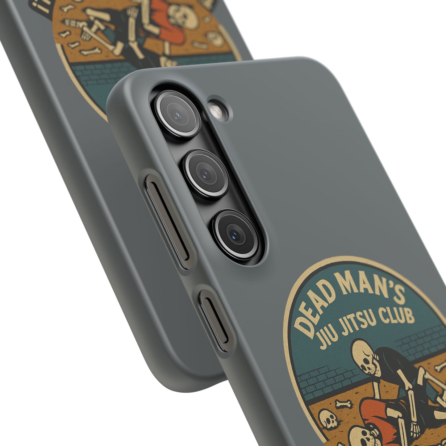 Dead Mans Jiu Jitsu Club iPhone Case That Was a Brutal Roll Skeleton Grappling Design