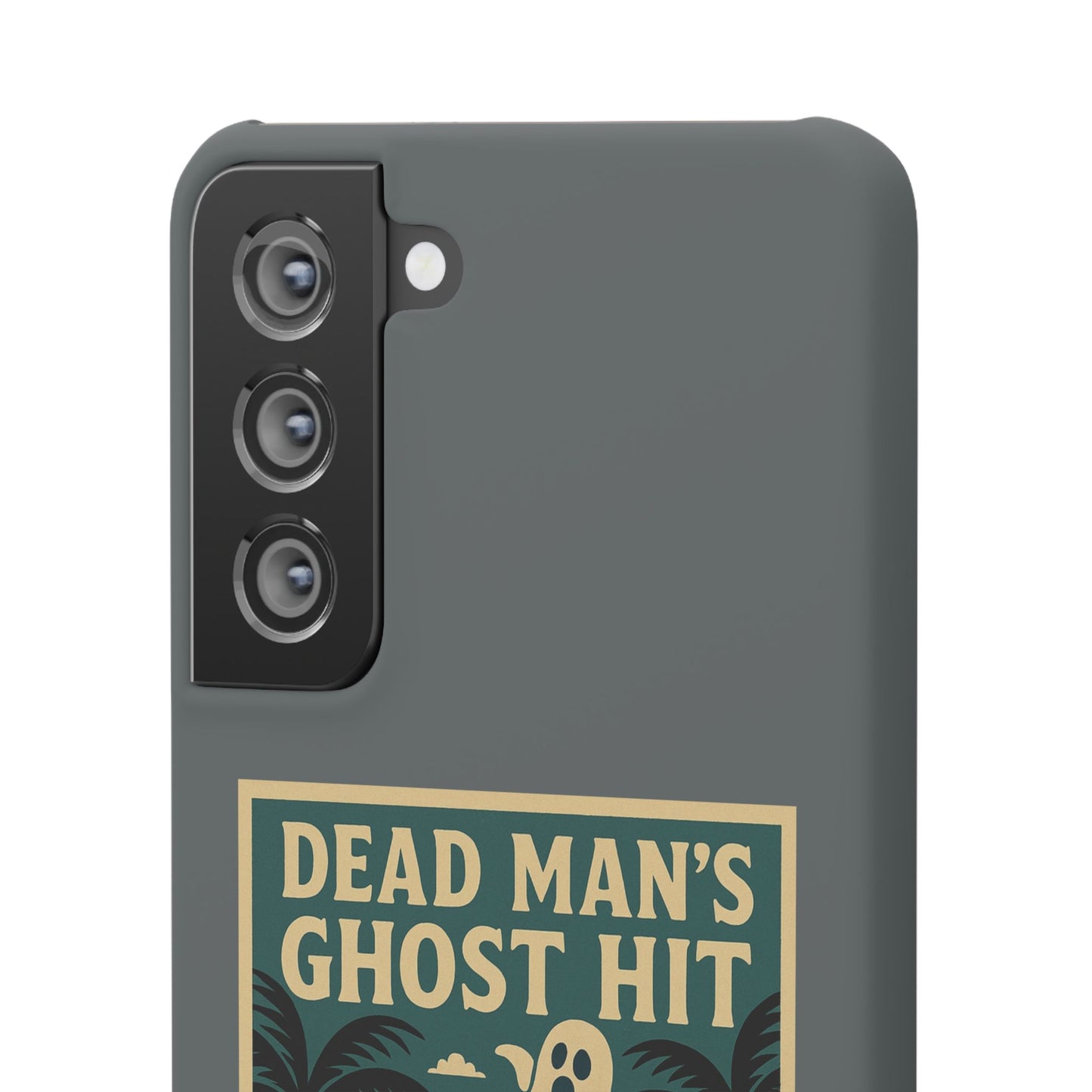 Dead Mans Ghost Hit iPhone Case One Puff Closer to the Other Side Skeleton Vibe Design
