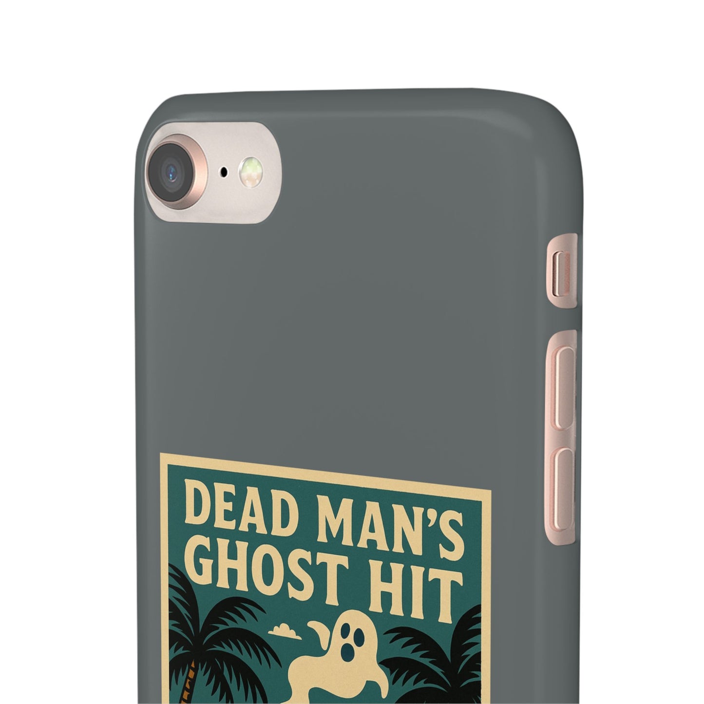 Dead Mans Ghost Hit iPhone Case One Puff Closer to the Other Side Skeleton Vibe Design