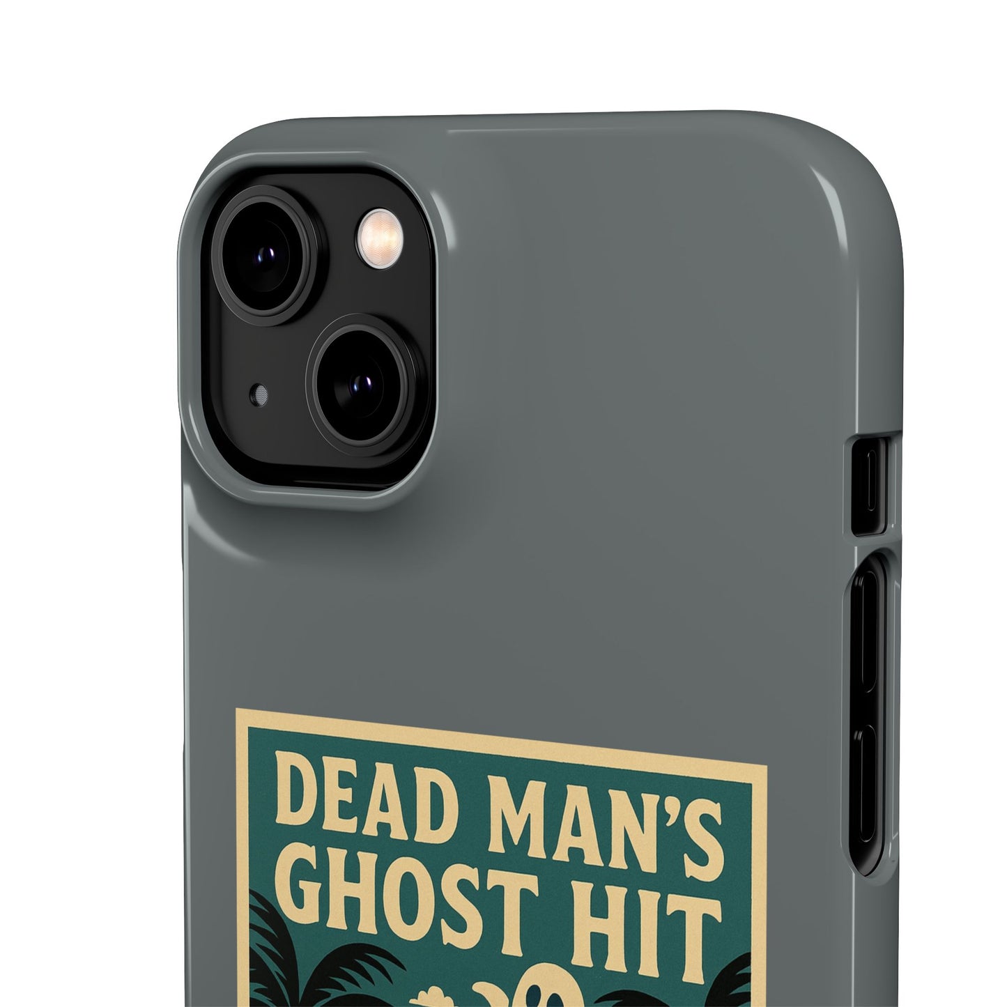 Dead Mans Ghost Hit iPhone Case One Puff Closer to the Other Side Skeleton Vibe Design